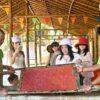 Making paper from elephant dung