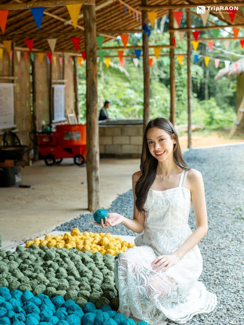 Vitamin balls prepared for elephants