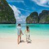Couple on Maya Bay beach