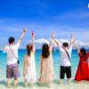 Friends on the beach at Phi Phi