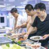 Buffet meal on board MV Koon 1