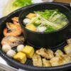 Thai BBQ dinner on board