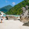 Beach and rocks at Surin Islands