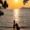 Sunset on the beach, Surin
